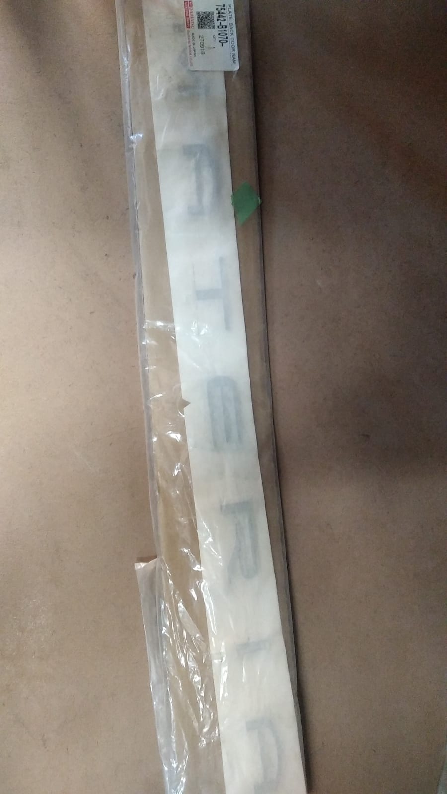 Daihatsu Materia 05-12 "Materia" Yazı Arka Orjinal