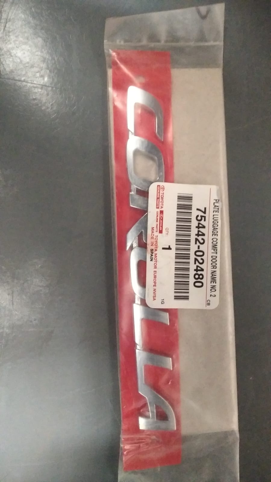 TOYOTA COROLLA BAGAJ YAZISI 2016