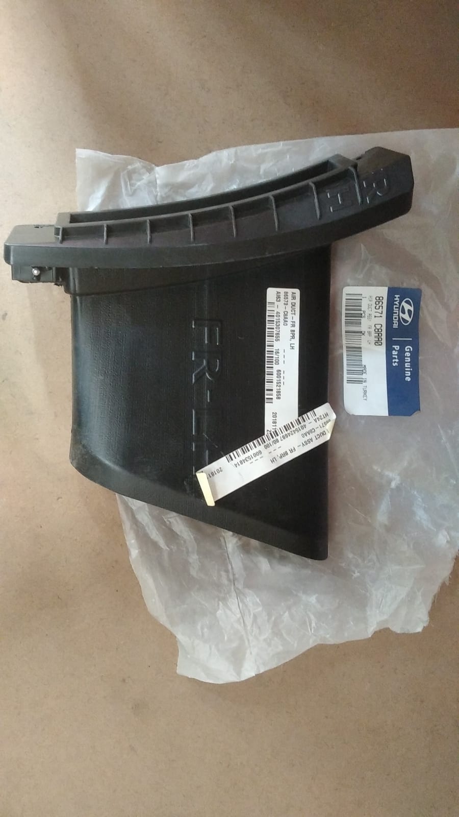 İ20 2018- TAMPON HAVA KANALI SOL